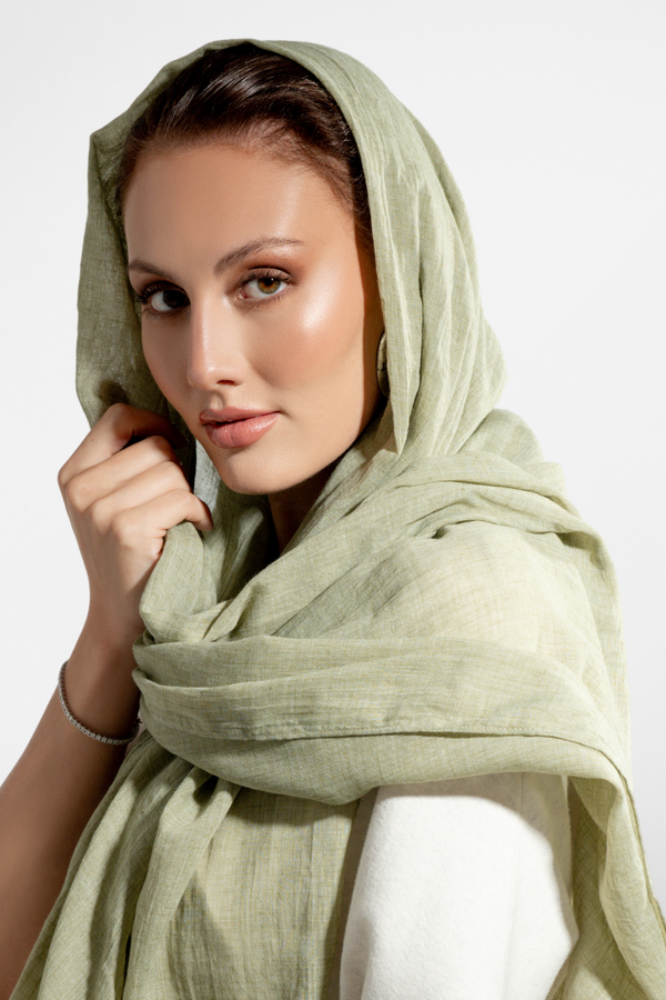 Premium Cotton Scarf in Bay Leaf