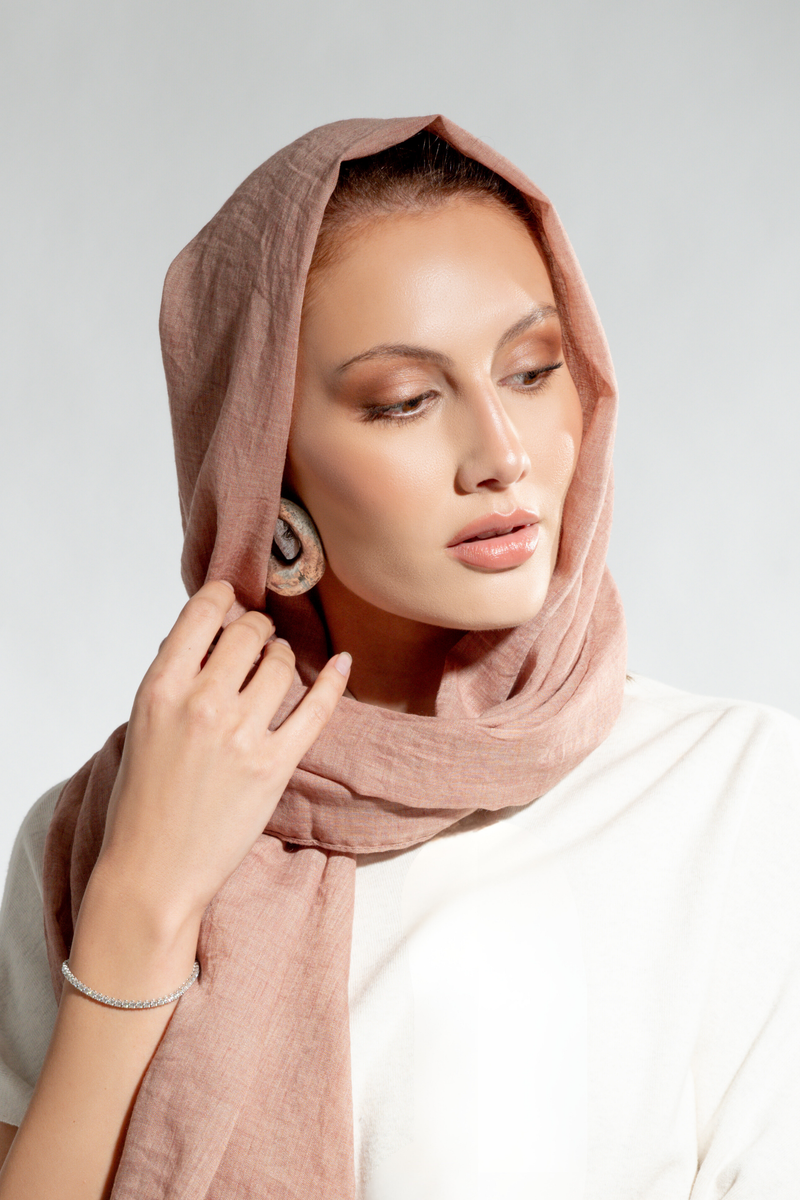 Premium Cotton Scarf in Clove