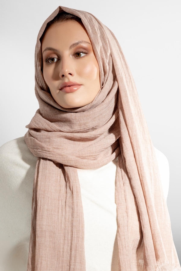 Premium Cotton Scarf in Hot Cocoa