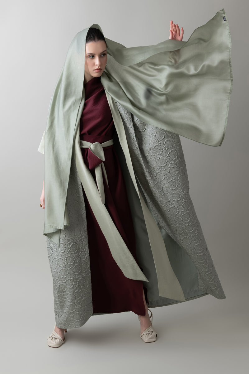 Bloom Abaya in Jade