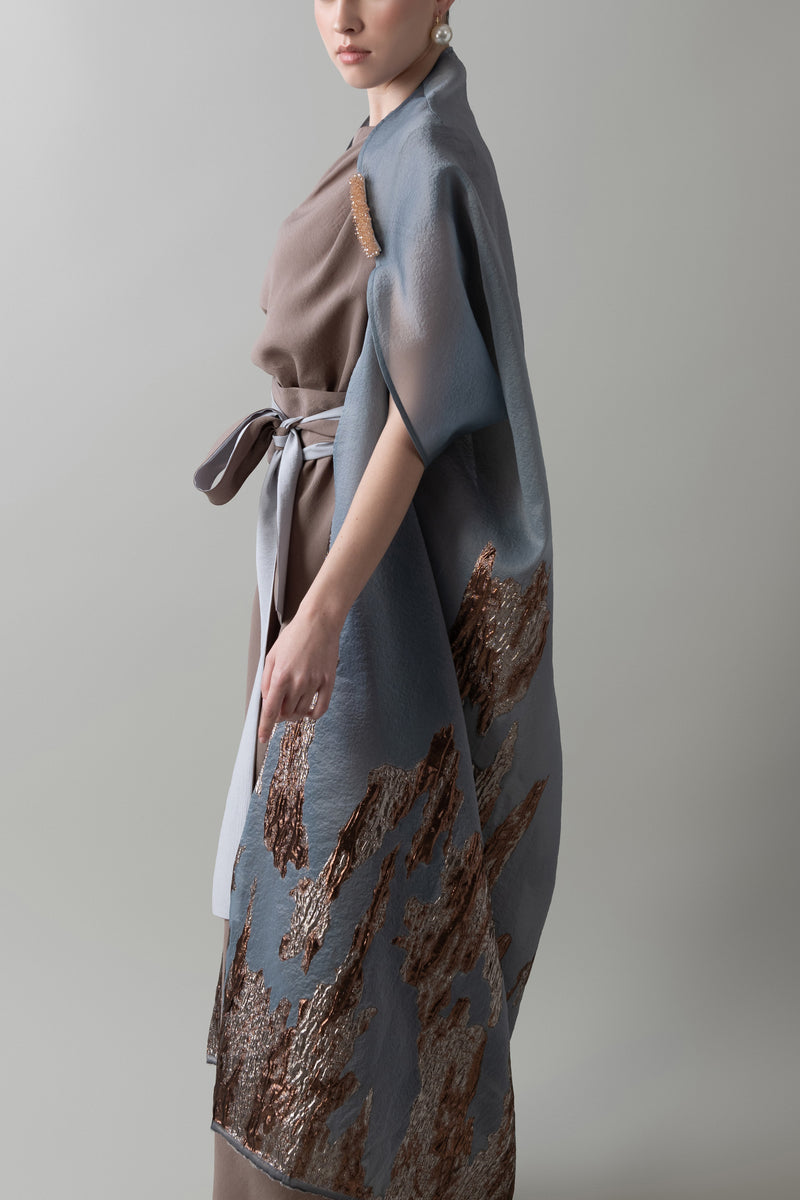 HAZE Organza Cape & Dress Set