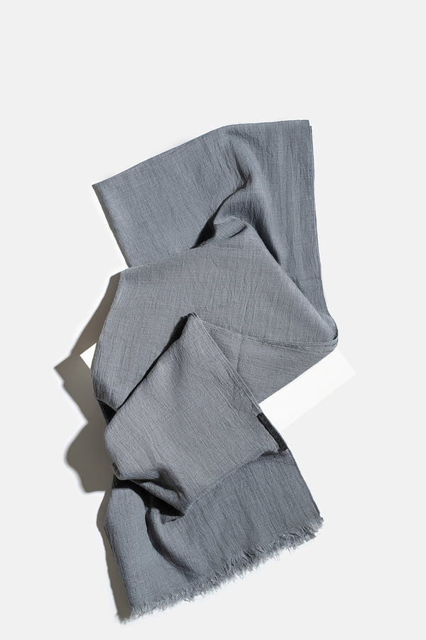 Premium Cotton Scarf in Steel Grey