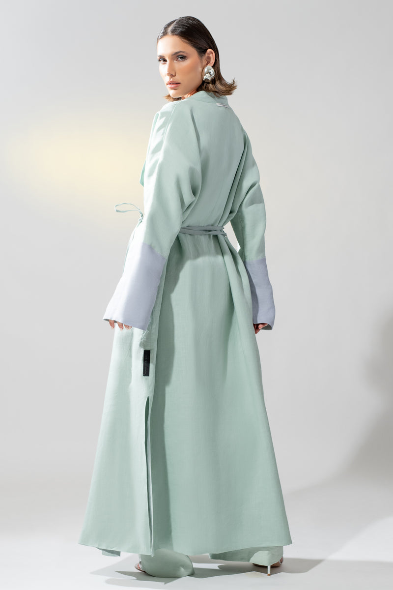 Reversible Robe Abaya in Mint