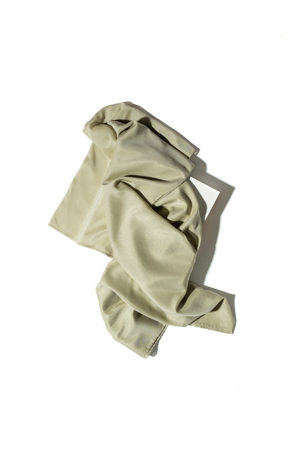 Luxe Silk Blend Scarf in Frosted Green